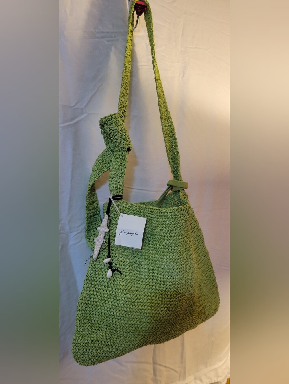 NWT. Free People Costal Crush Straw Tote